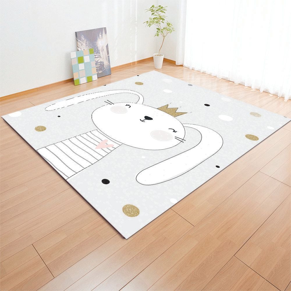 ALFOMBRA VINÍLICA INFANTIL TAN SOLO CONEJA 140X180 CM - 2