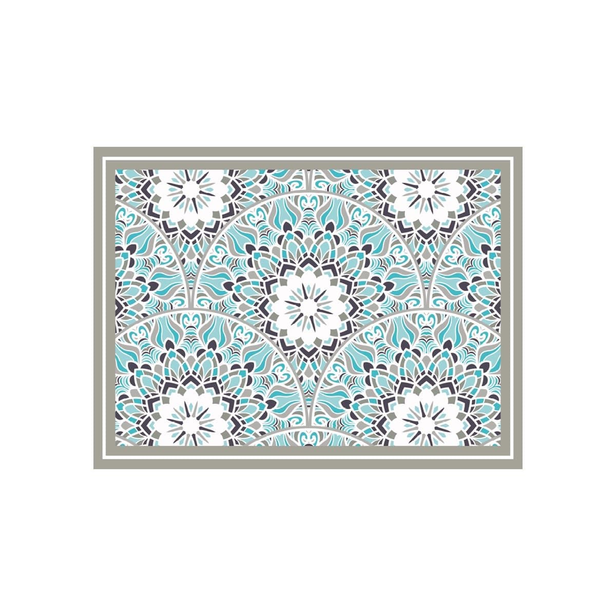 ALFOMBRA VINÍLICA LIVING MANDALA FLOR 140X220 CM - 1