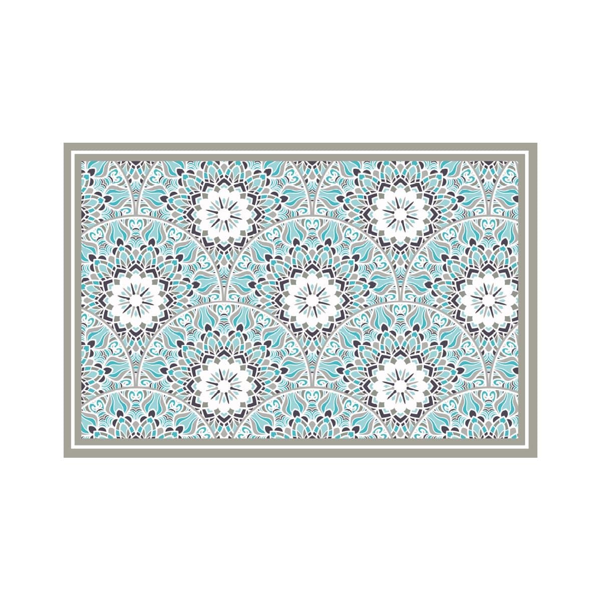 ALFOMBRA VINÍLICA LIVING MANDALA FLOR 140X220 CM - 6