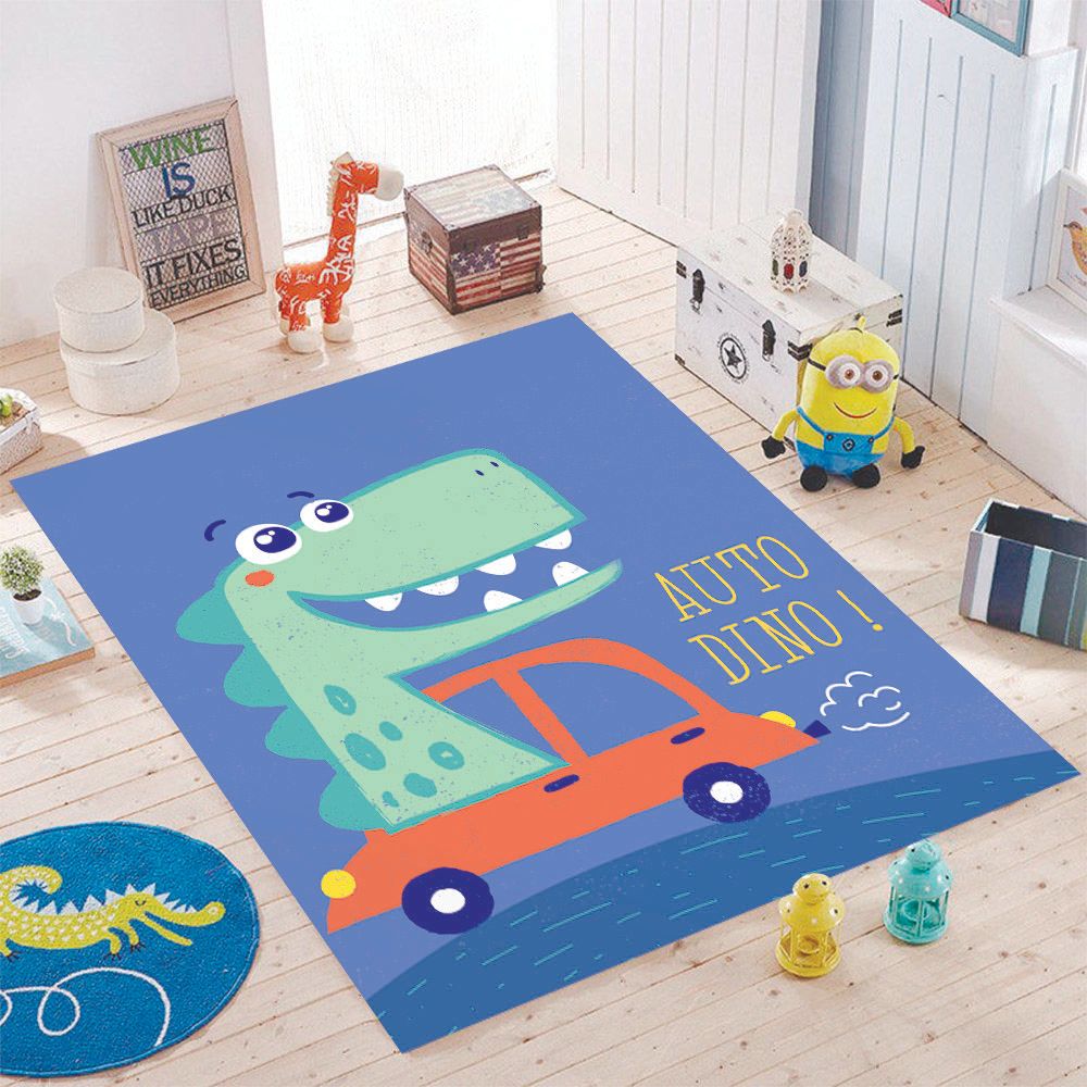ALFOMBRA VINÍLICA INFANTIL AUTO DINO 110X140 CM - 2