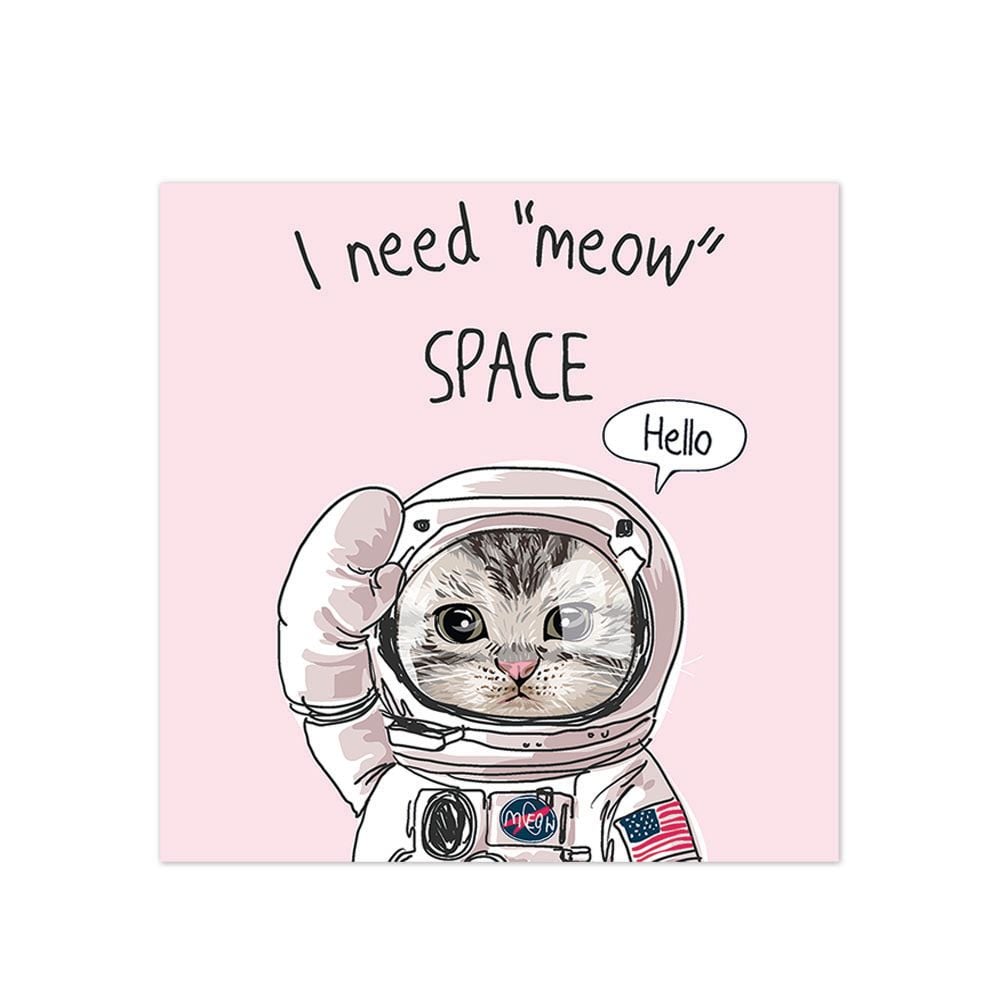 ALFOMBRA VINÍLICA PET MEOW SPACE 70X70 CM - 1
