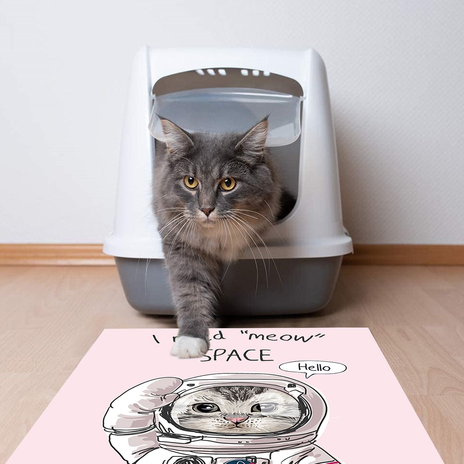 ALFOMBRA VINÍLICA PET MEOW SPACE 70X70 CM - 2