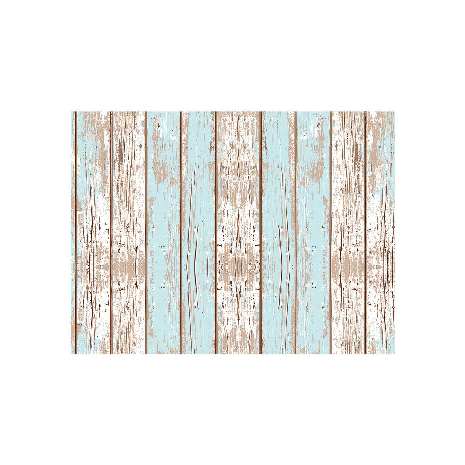 ALFOMBRA VINÍLICA MADERA VINTAGE AZUL 70X140 CM - 1
