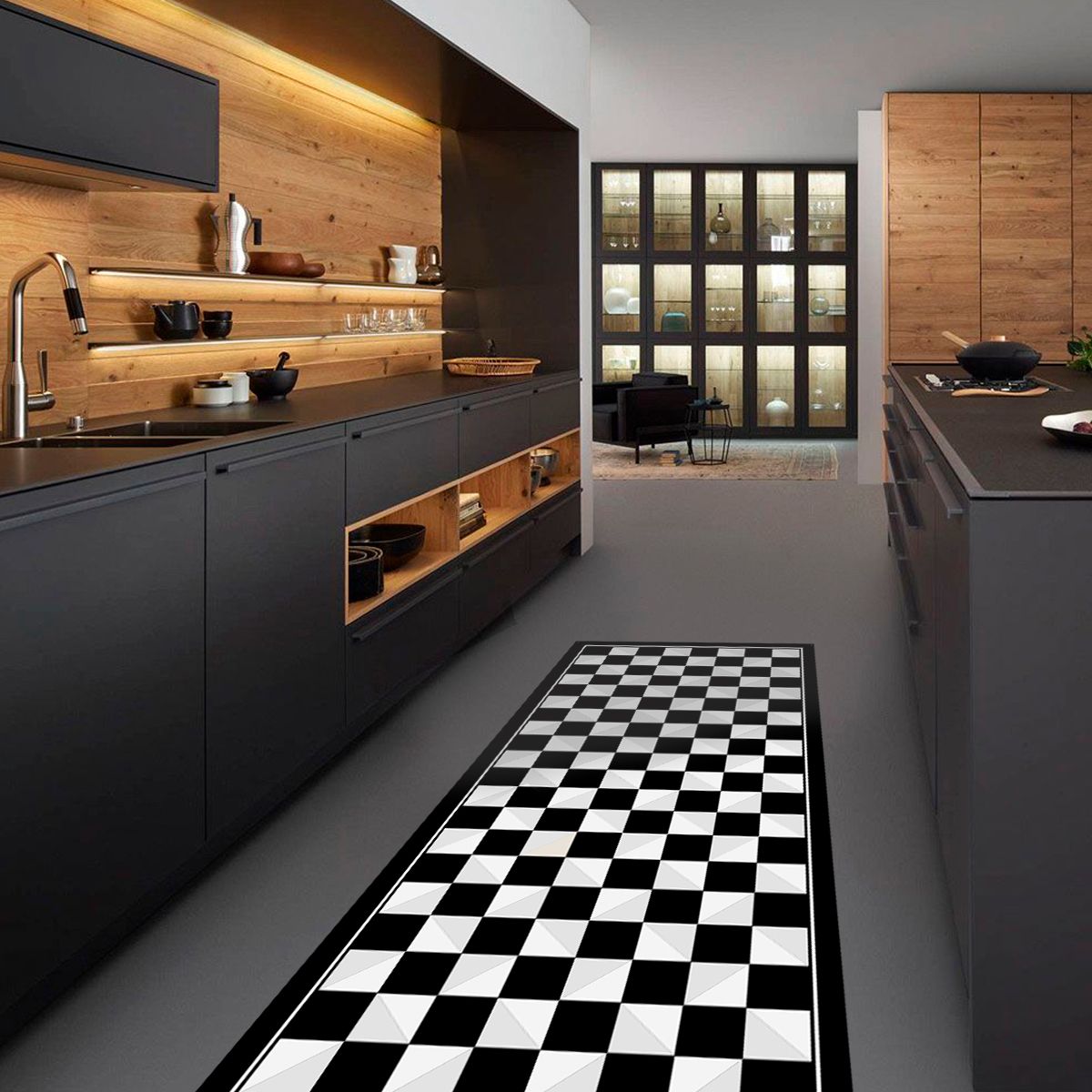 ALFOMBRA VINÍLICA  TABLERO BLACK MIRROR 140X160 CM - 5