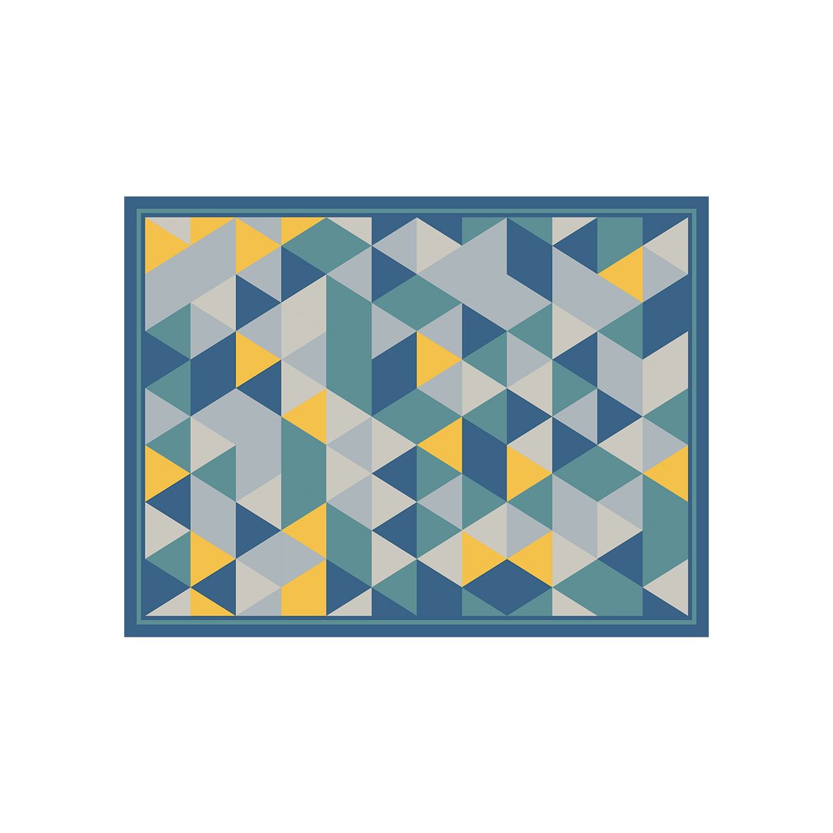 ALFOMBRA VINÍLICA LIVING PRISMA ORION BLUE 70X140 CM - 1