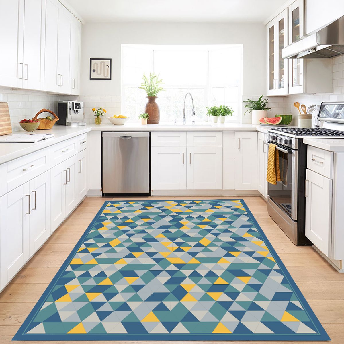 ALFOMBRA VINÍLICA LIVING PRISMA ORION BLUE 70X140 CM - 8