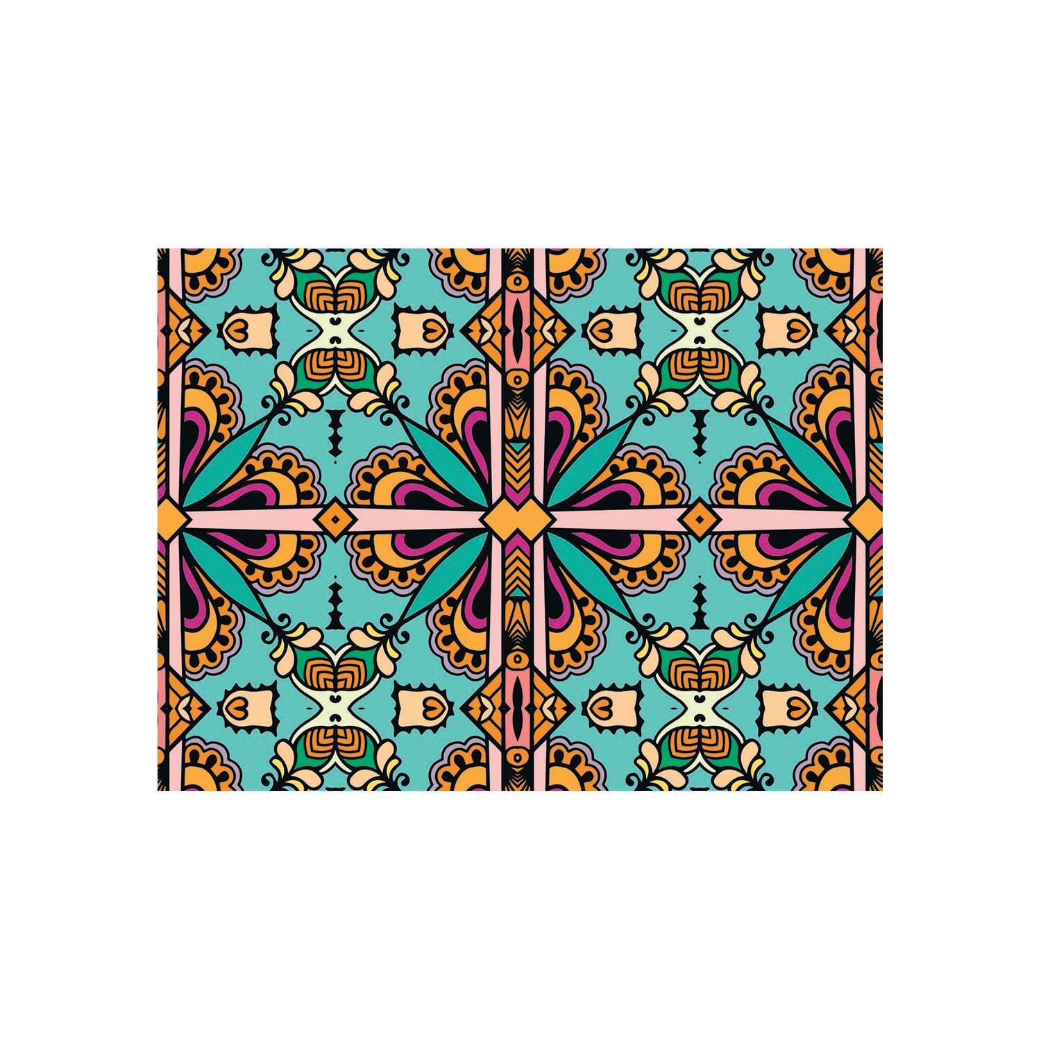 ALFOMBRA VINÍLICA LIVING MANDALA ÁRABE 70X140 CM - 1