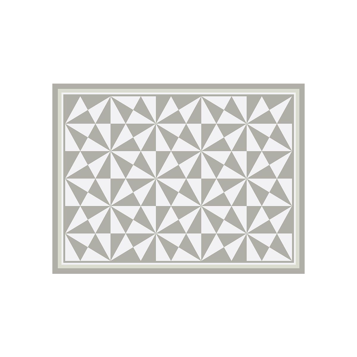 ALFOMBRA VINÍLICA PIRÁMIDE GREY MIST 140X180 CM - 1