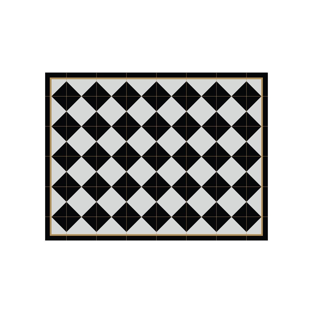 ALFOMBRA VINÍLICA ROMBO DAMA GOLDEN LINE 50X70 CM - 1