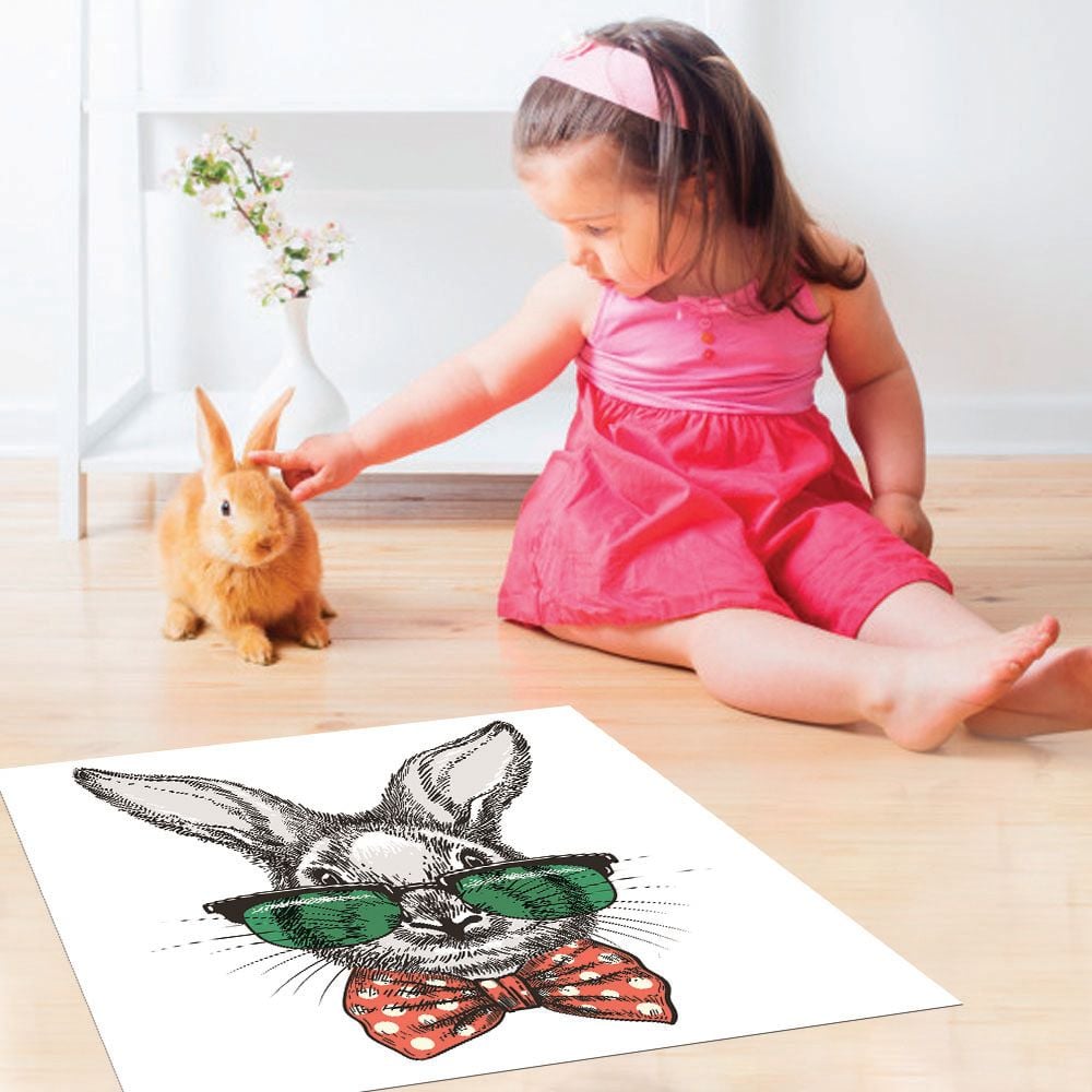 ALFOMBRA VINÍLICA PET RABBIT STYLE 70X70 CM - 2