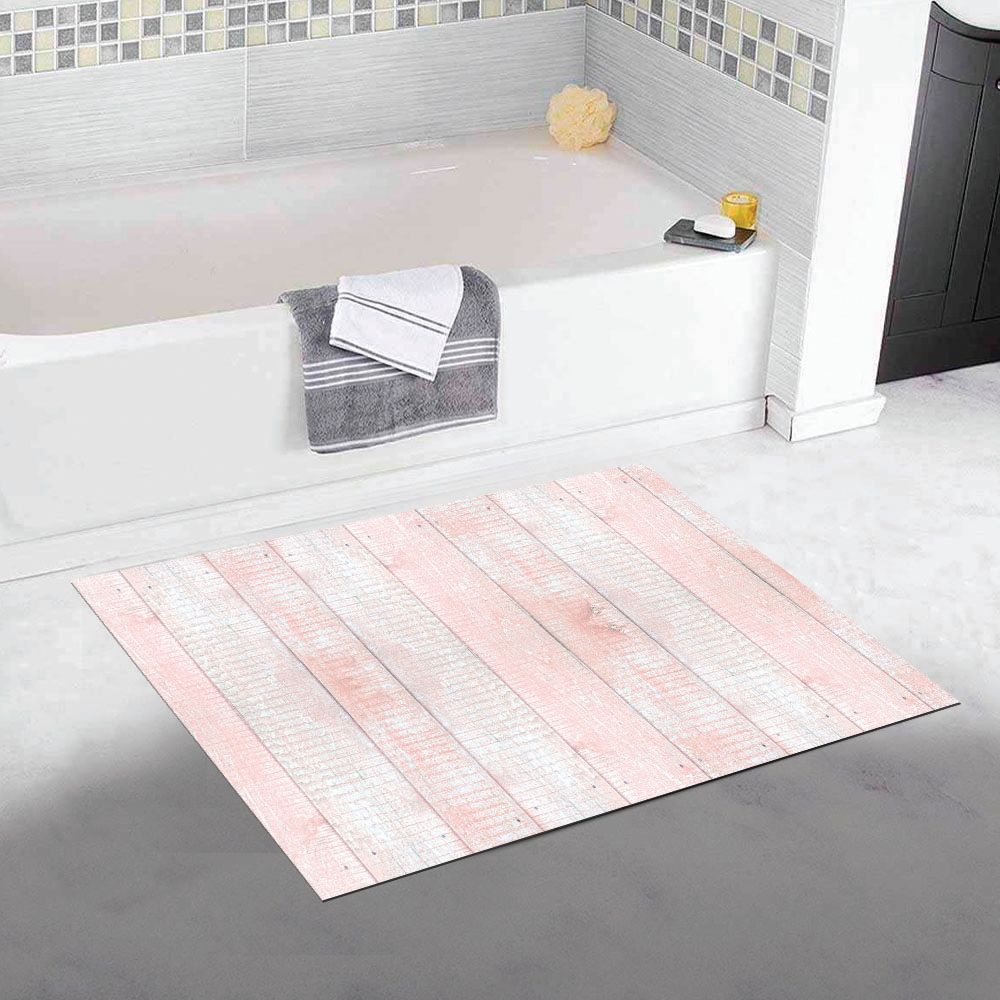 ALFOMBRA VINÍLICA MADERA VINTAGE PALO ROSA 50X70 CM - 3