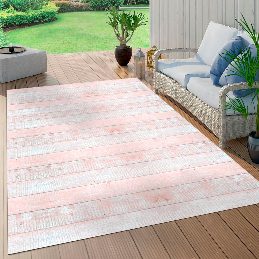 ALFOMBRA VINÍLICA MADERA VINTAGE PALO ROSA 50X70 CM - 7