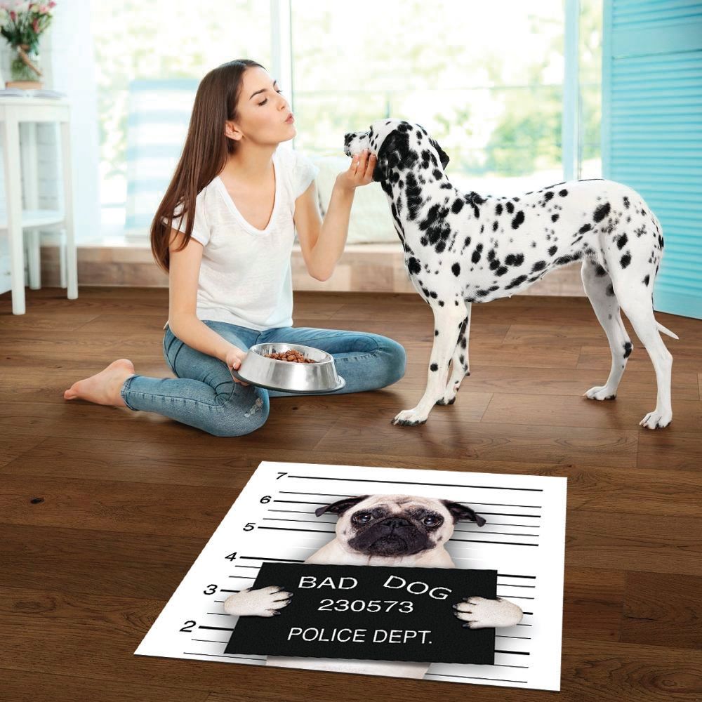 ALFOMBRA VINÍLICA PET BAD PUG ANTIDESLIZANTE 70X70 CM - 2