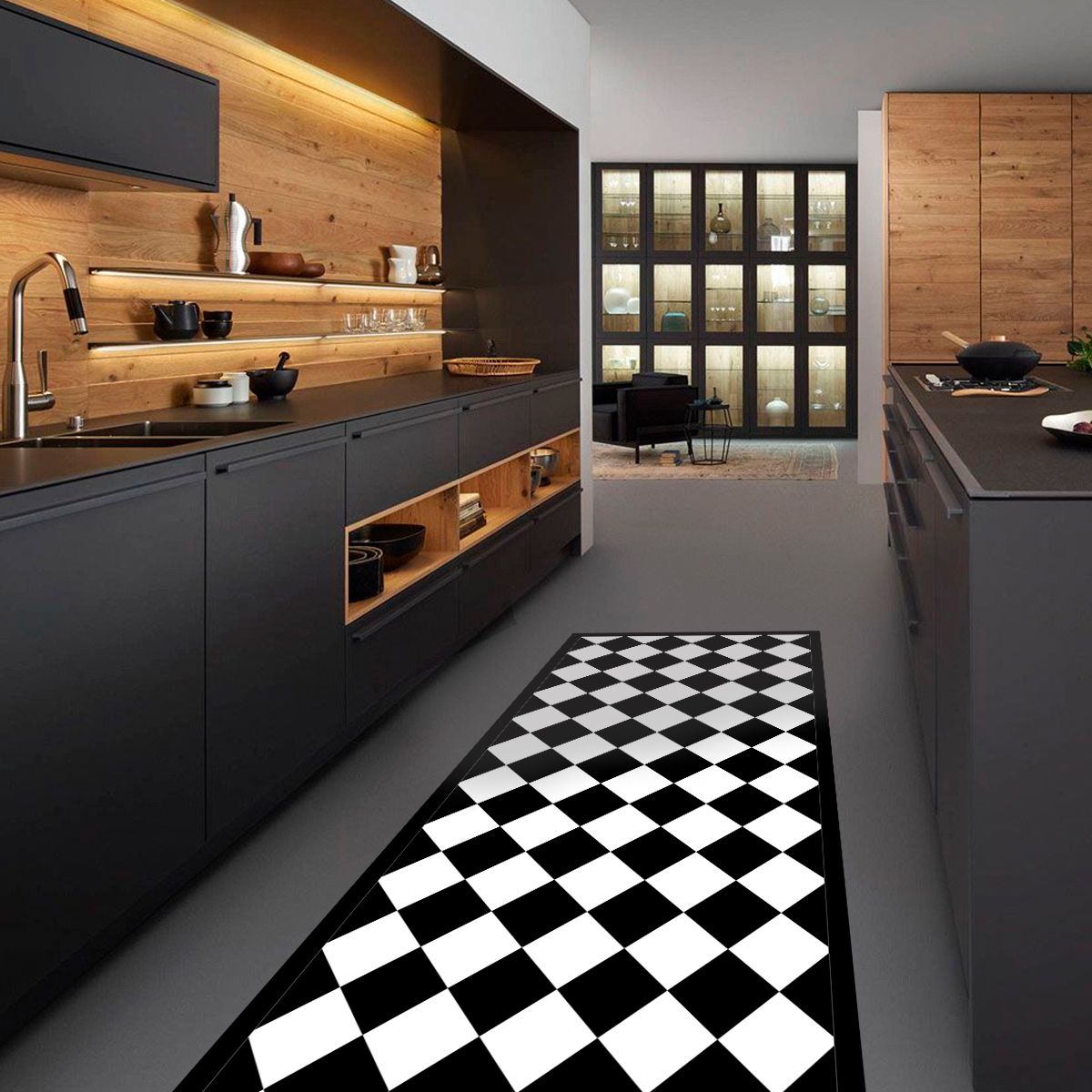 ALFOMBRA VINÍLICA LIVING ROMBO DAMA CLASSIC 70X140 CM - 5
