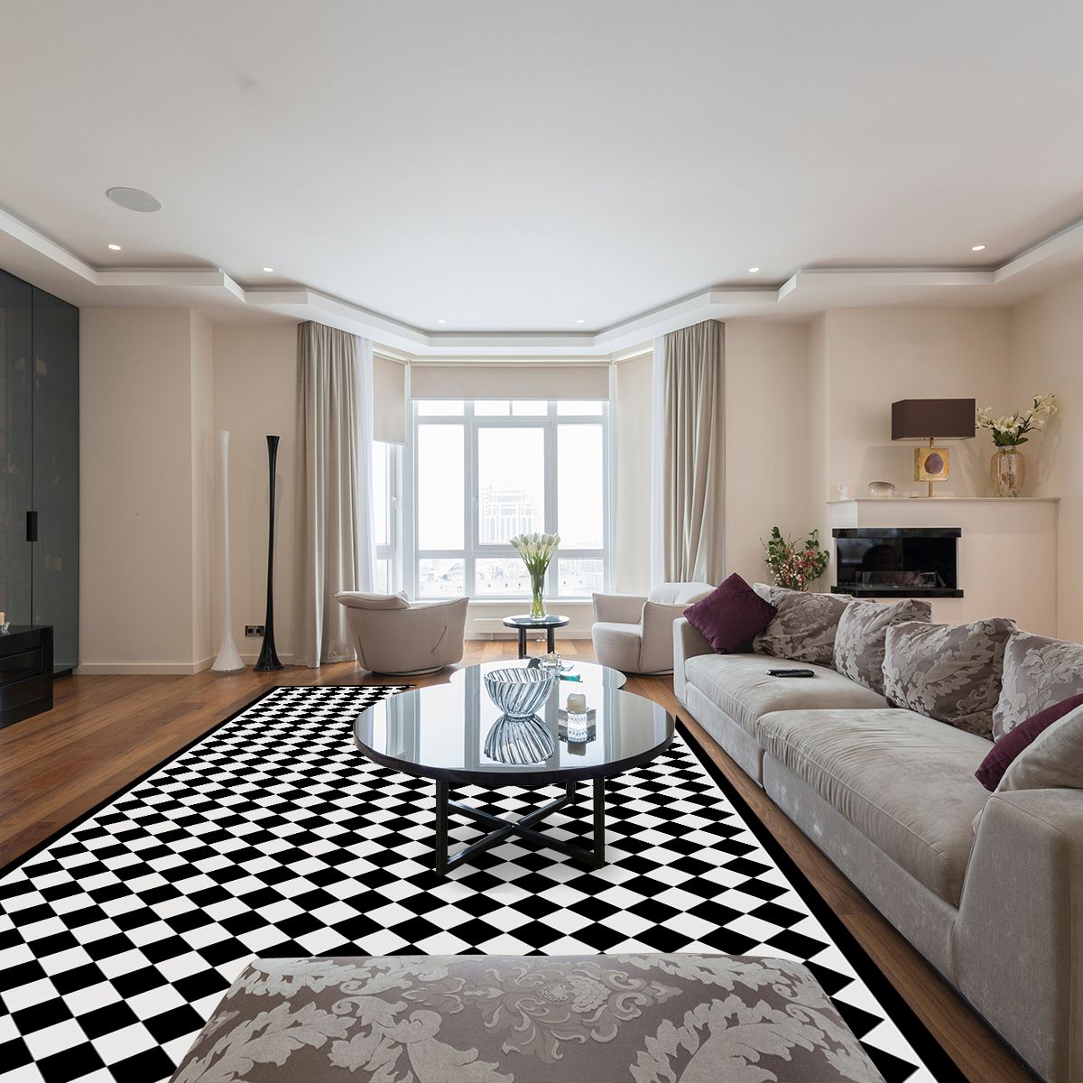 ALFOMBRA VINÍLICA LIVING ROMBO DAMA CLASSIC 70X140 CM - 6