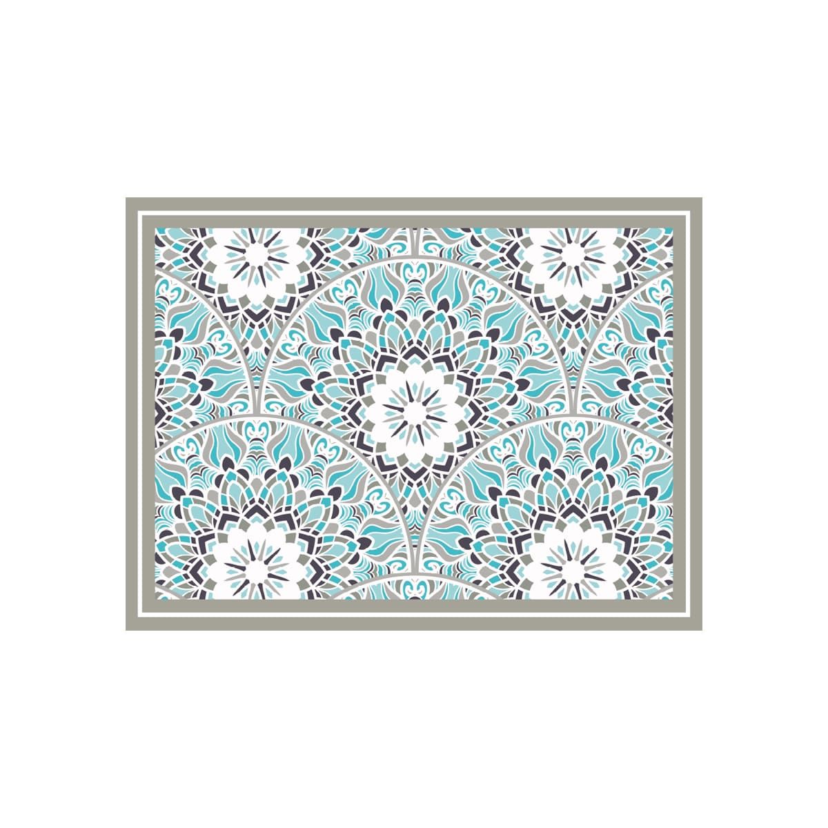 ALFOMBRA VINÍLICA LIVING MANDALA FLOR 140X180 CM - 1