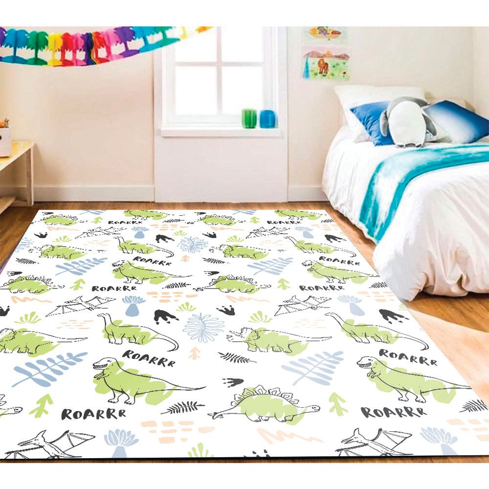 ALFOMBRA VINÍLICA INFANTIL DINOAVENTURA 140X180 CM - 4