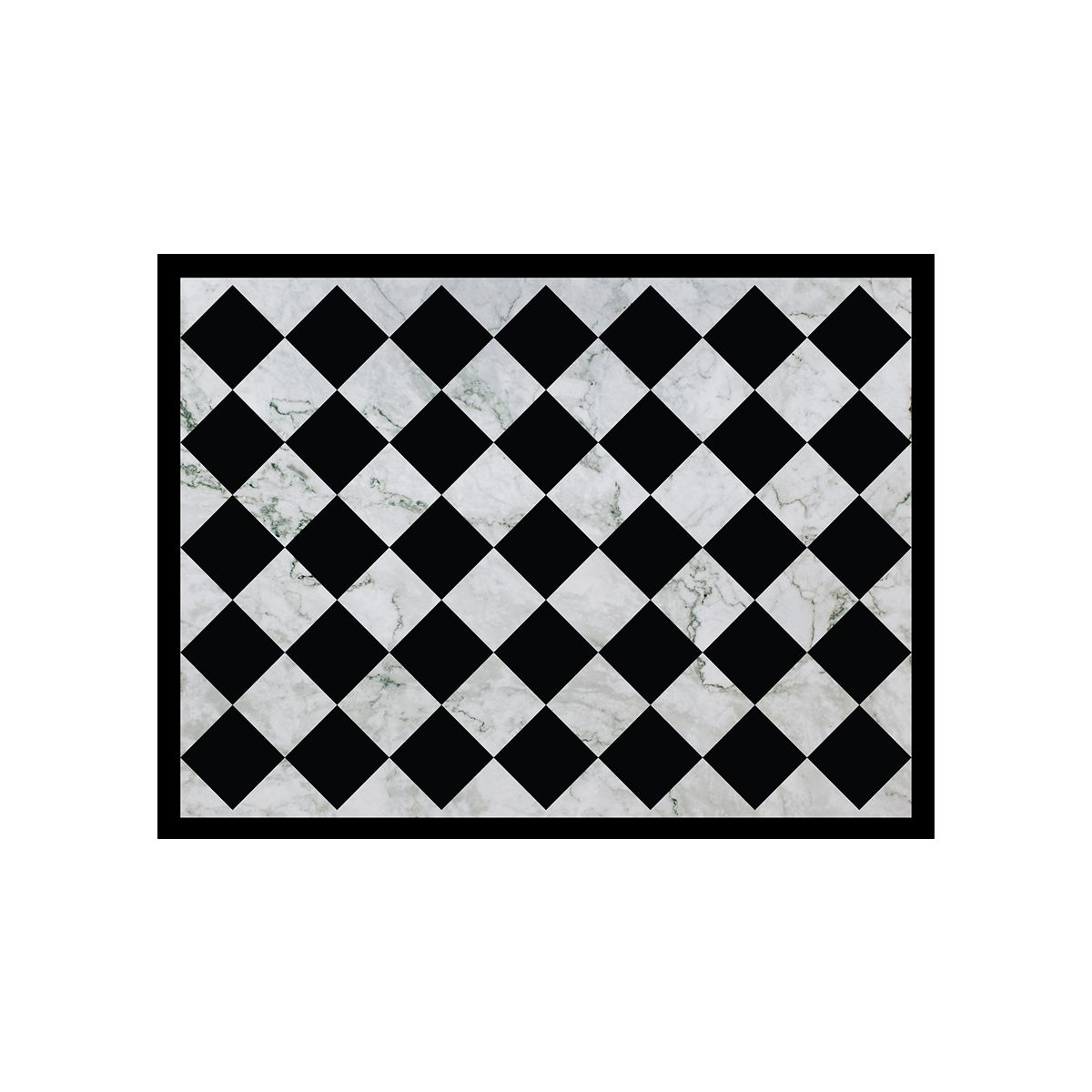 ALFOMBRA VINÍLICA ROMBO DAMA CLASSIC MARBLE 70X100 CM - 1