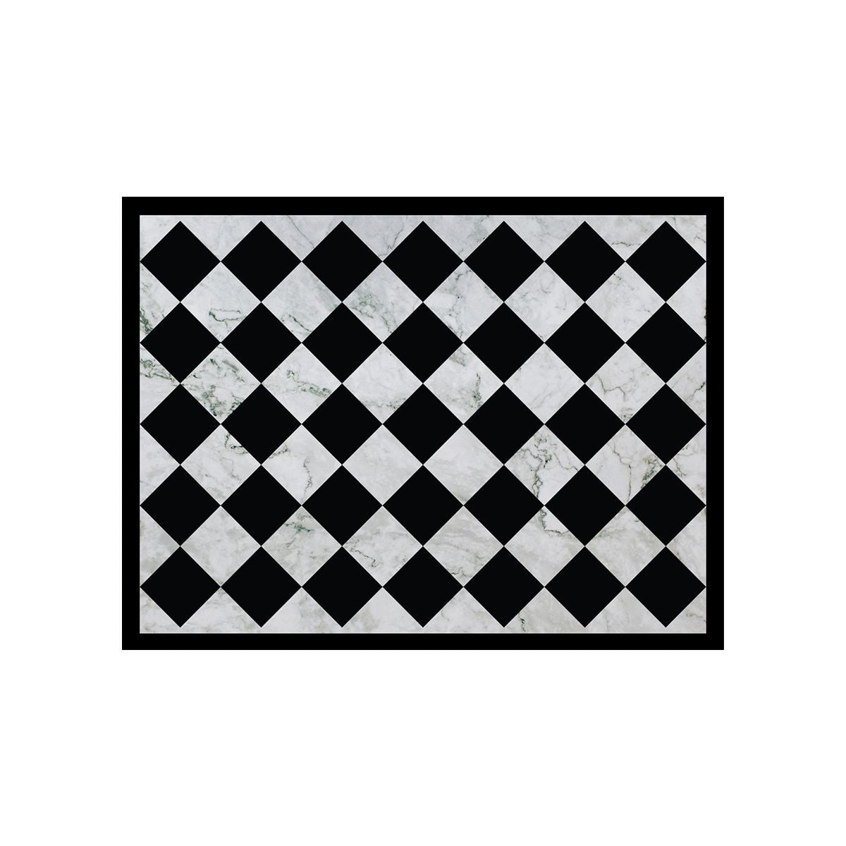 ALFOMBRA VINÍLICA ROMBO DAMA CLASSIC MARBLE 140X180 CM - 1