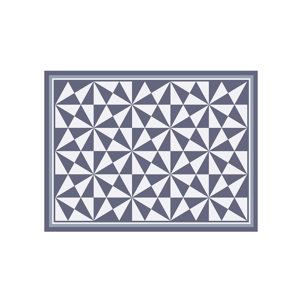 ALFOMBRA VINÍLICA LIVING PIRÁMIDE GREY 70X140 CM - 1