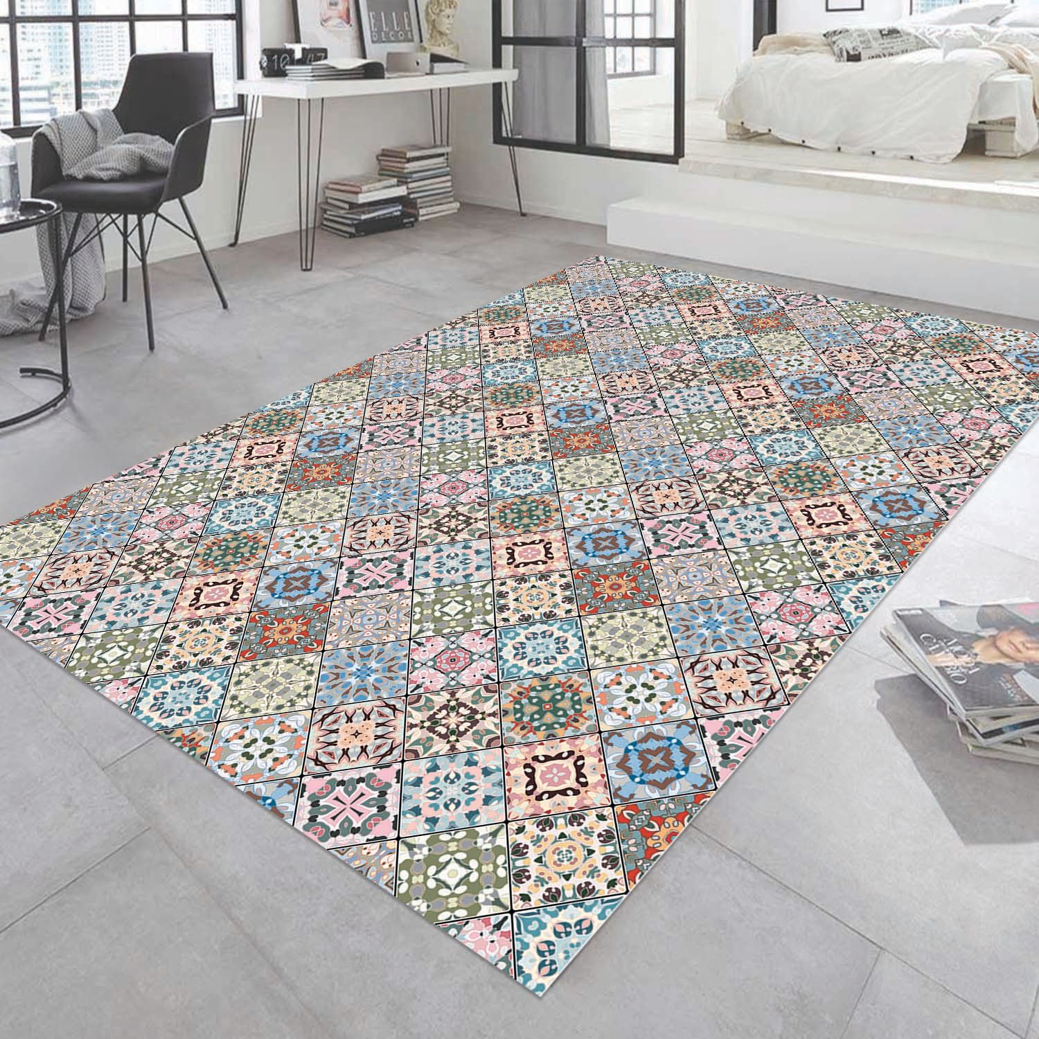 ALFOMBRA VINÍLICA BALDOSA NIZA 140X160 CM - 10