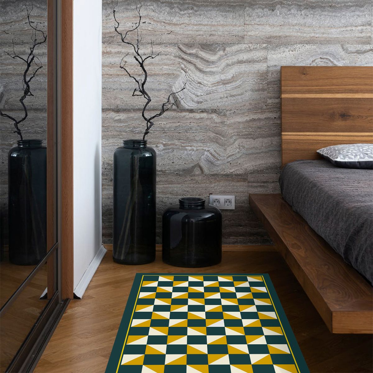 ALFOMBRA VINÍLICA LIVING  TABLERO MUSTARD 50X70 CM - 4