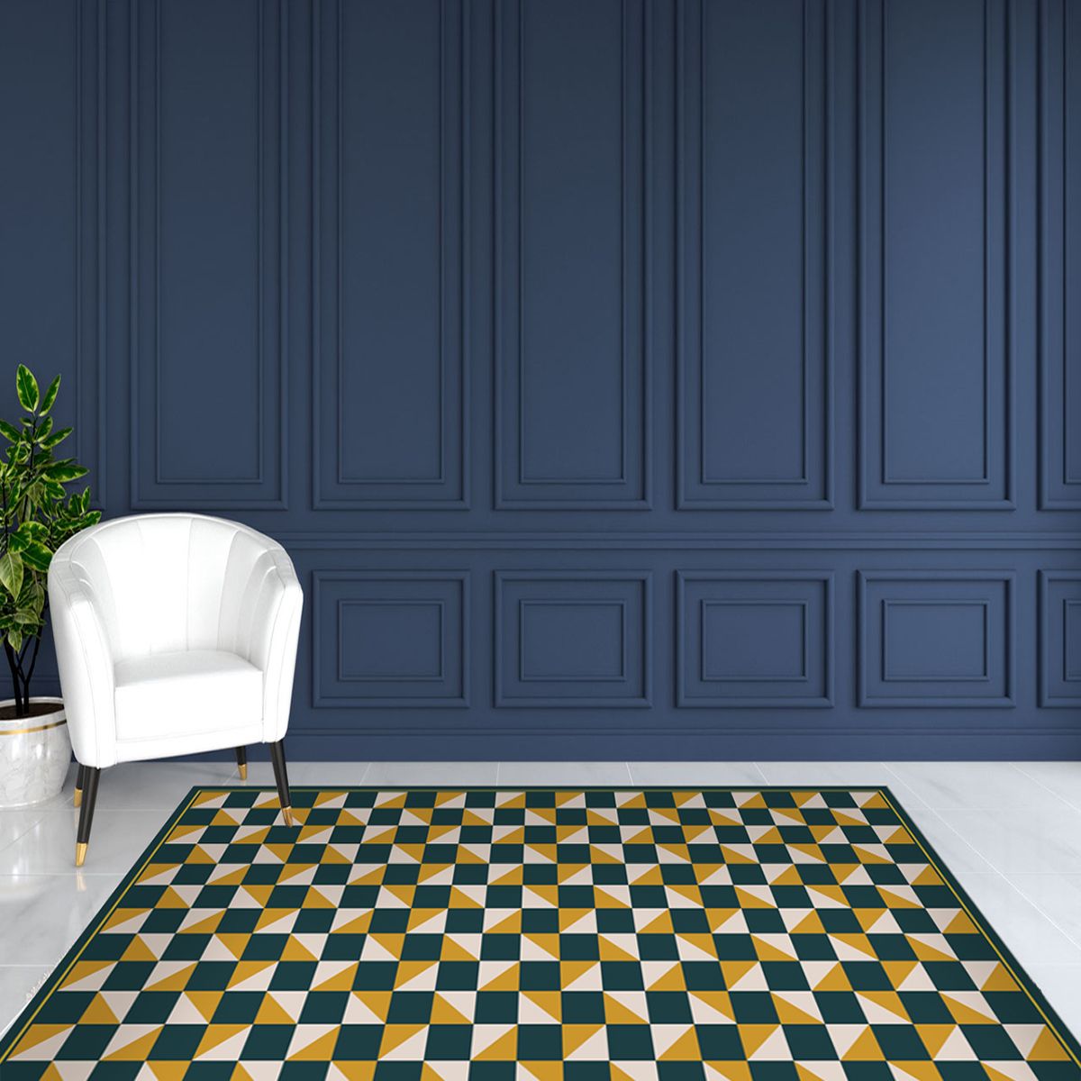 ALFOMBRA VINÍLICA LIVING  TABLERO MUSTARD 50X70 CM - 8