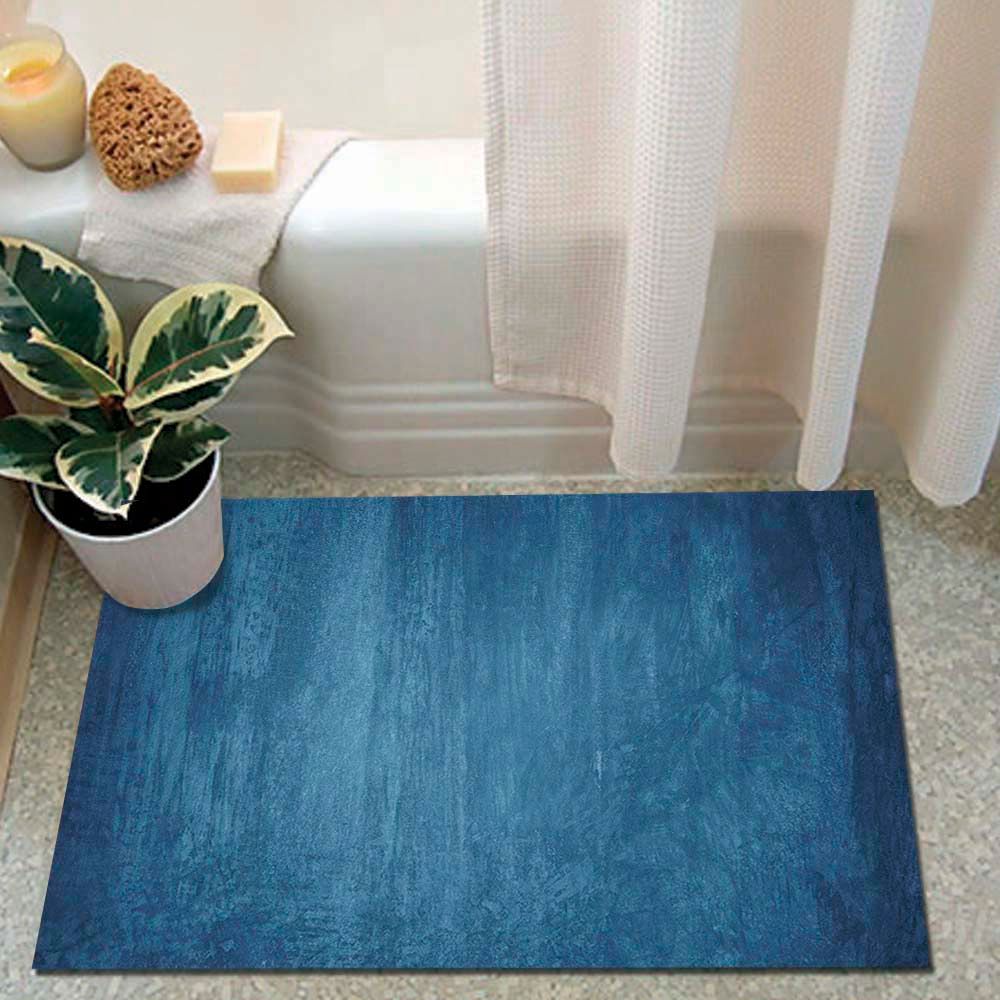 ALFOMBRA VINÍLICA CEMENTO AZUL 140X160 CM - 3