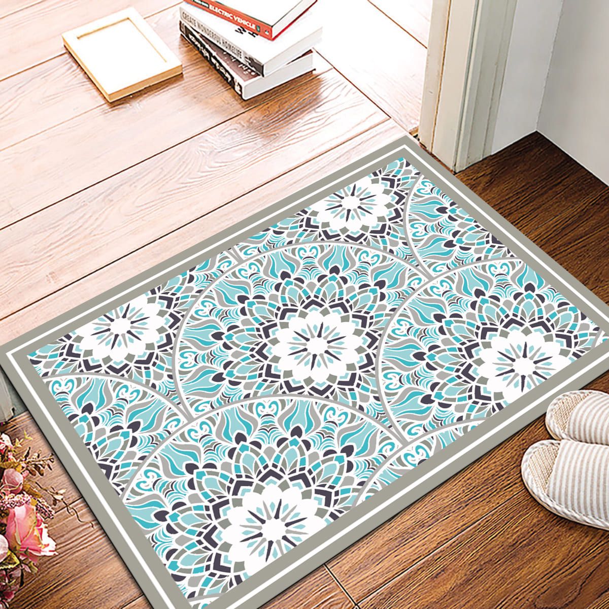 ALFOMBRA VINÍLICA LIVING MANDALA FLOR 70X100 CM - 3
