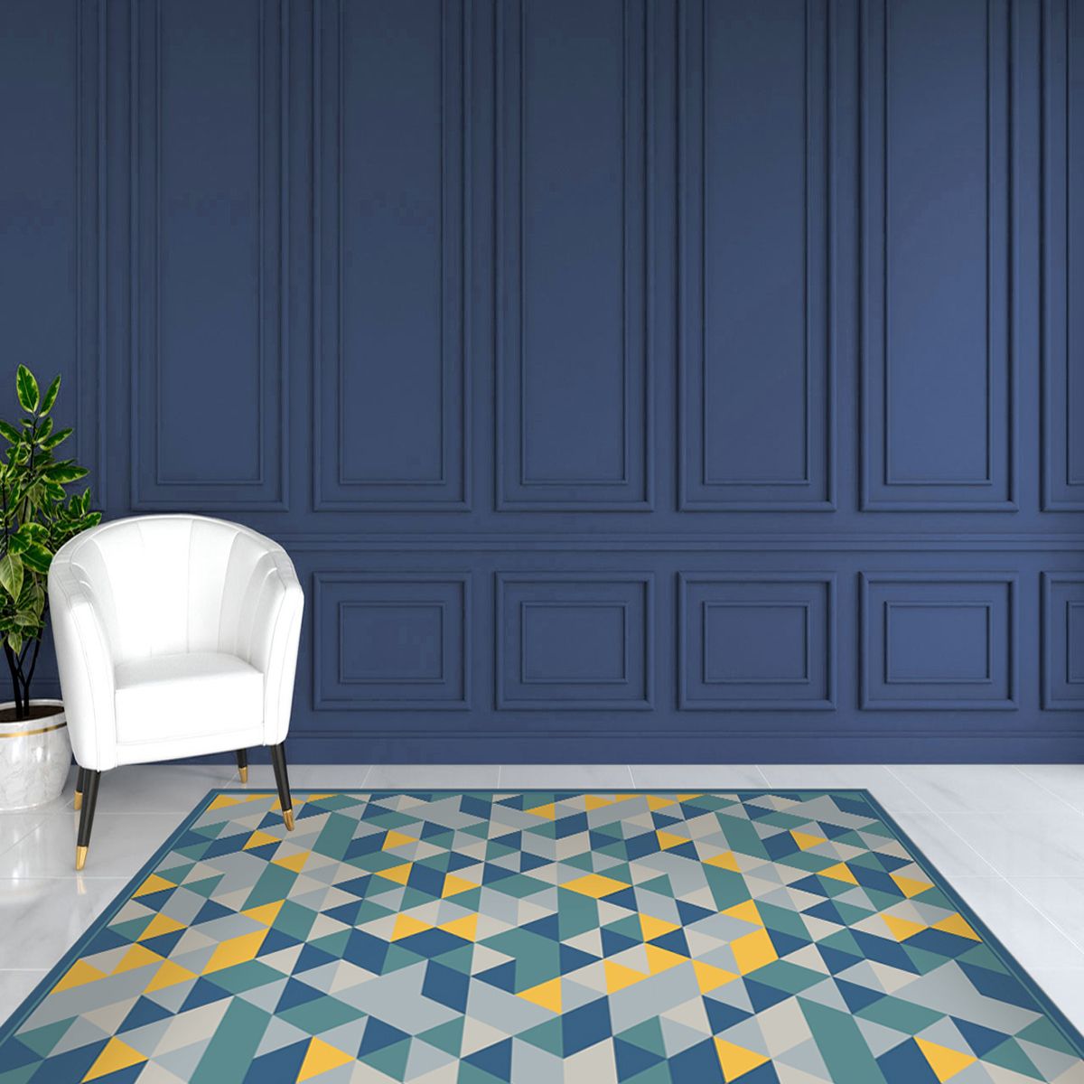 ALFOMBRA VINÍLICA LIVING  PRISMA ORION BLUE 140X180 CM - 9