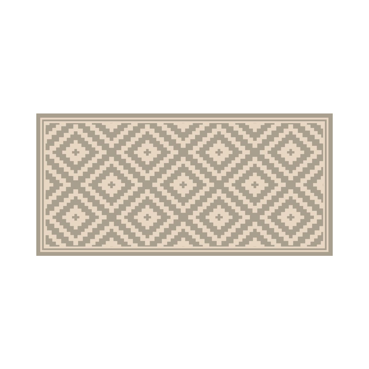 ALFOMBRA VINÍLICA ROMBO CENIZA 50X70 CM - 11