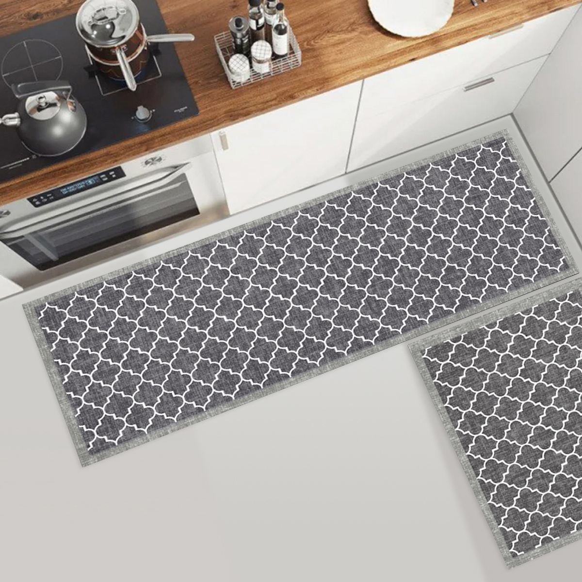SET 2 ALFOMBRAS DE COCINA ANKARA - 2