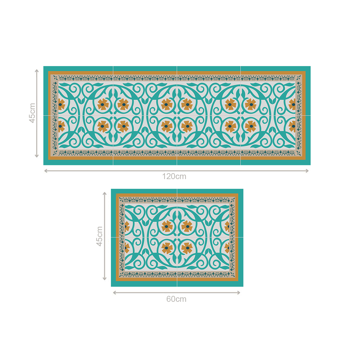 SET 2 ALFOMBRAS DE COCINA FLOR DE ESPARTA - 4