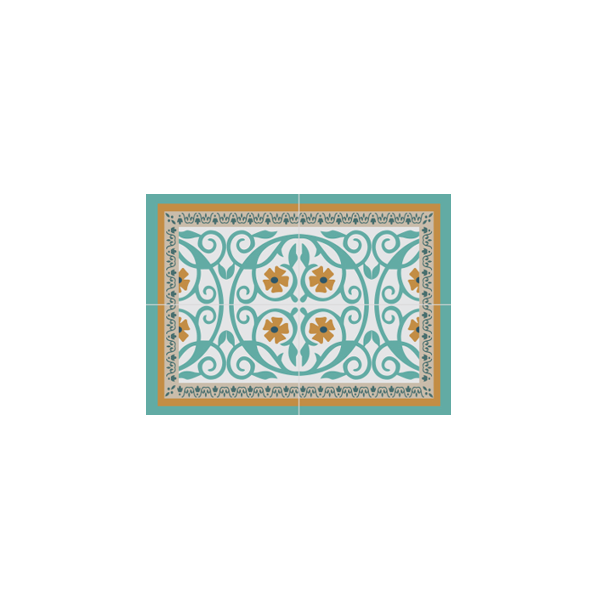 SET 2 ALFOMBRAS DE COCINA FLOR DE ESPARTA - 6