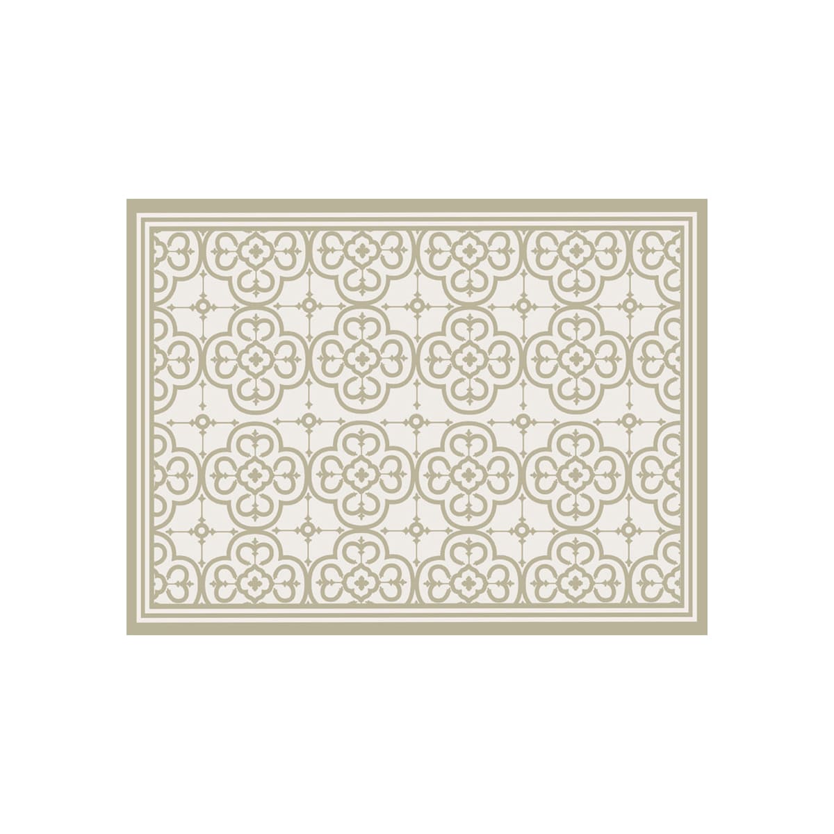 ALFOMBRA VINÍLICA LIVING FLOR ÁRABE ARENA 50X70 CM - 1