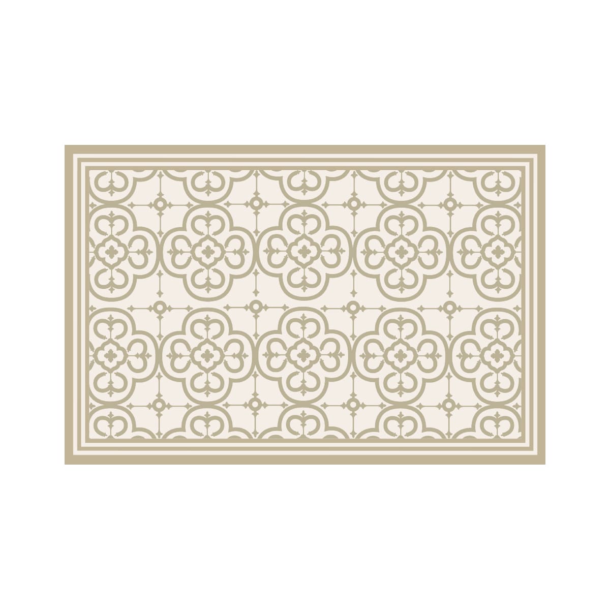 ALFOMBRA VINÍLICA LIVING FLOR ÁRABE ARENA 50X70 CM - 8