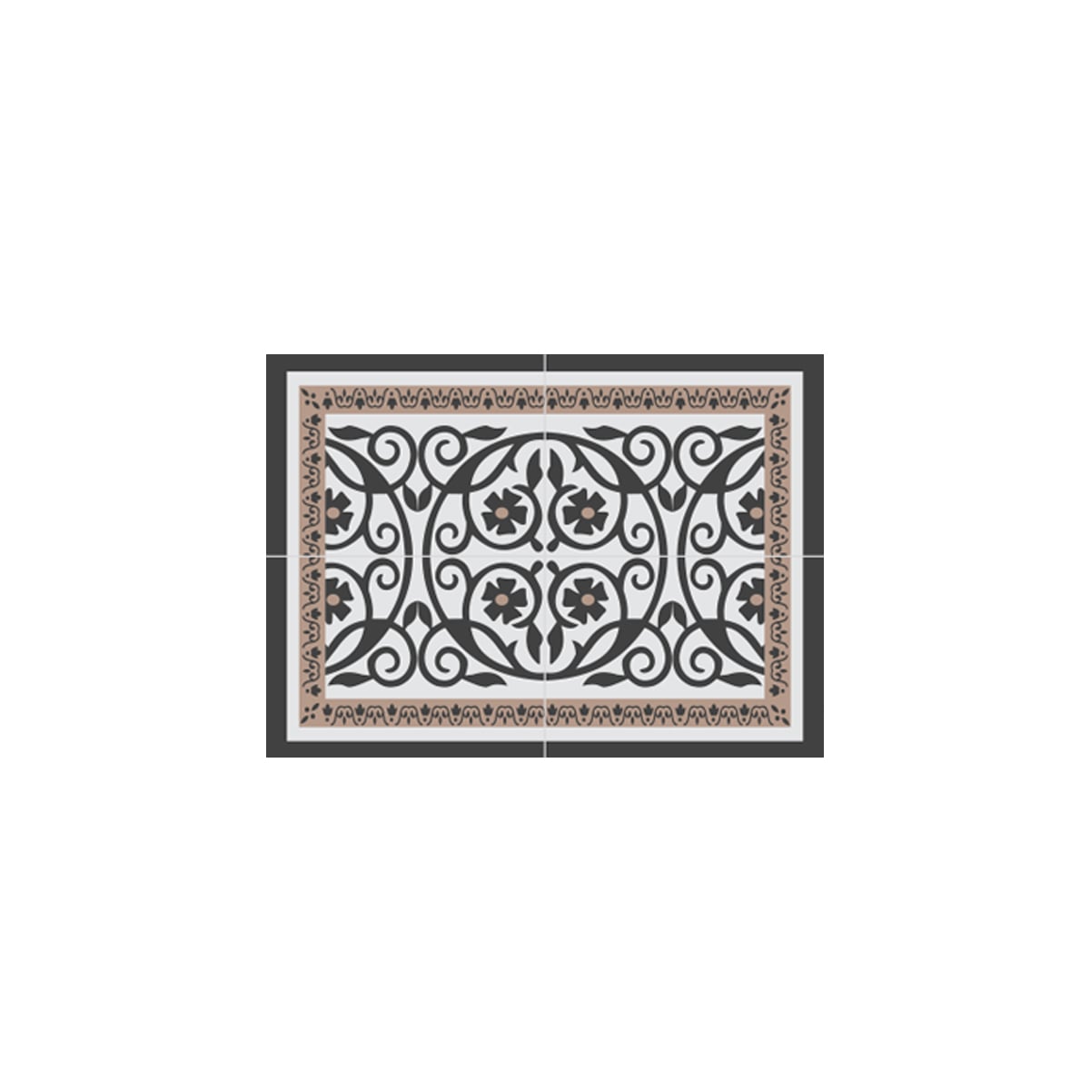 SET 2 ALFOMBRAS DE COCINA FLOR DE ATENAS - 5
