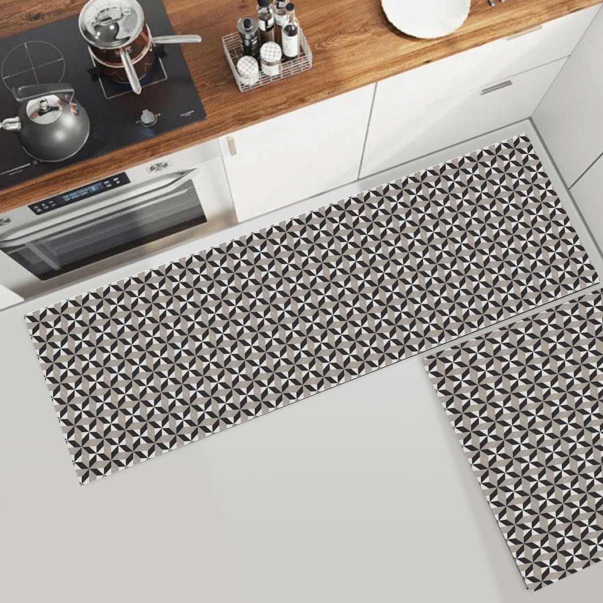 SET 2 ALFOMBRAS DE COCINA PSICODELIA - 2