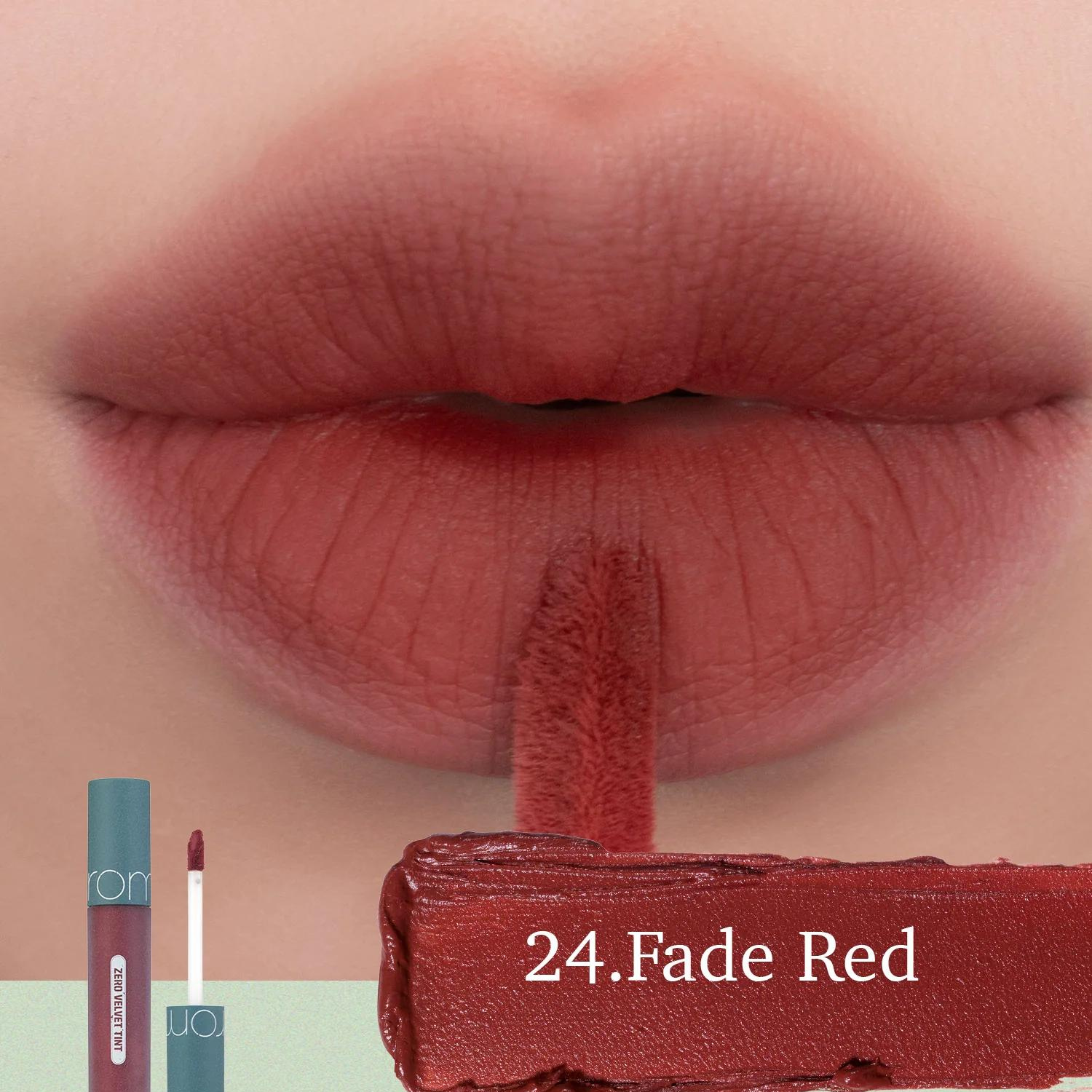 LABIAL ROM&ND ZERO VELVET TINT 24 FADE RED - 2