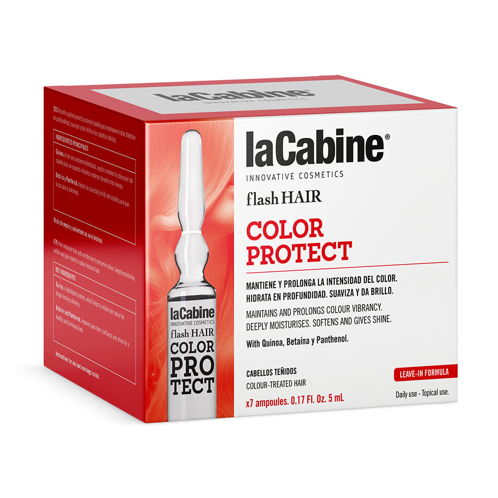 AMPOLLA CABELLO LA CABINE 7 X 5 ML FLASH HAIR PROTECCIÓN DE COLOR - 1