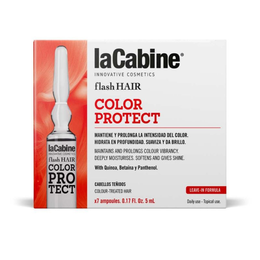 AMPOLLA CABELLO LA CABINE 7 X 5 ML FLASH HAIR PROTECCIÓN DE COLOR - 3