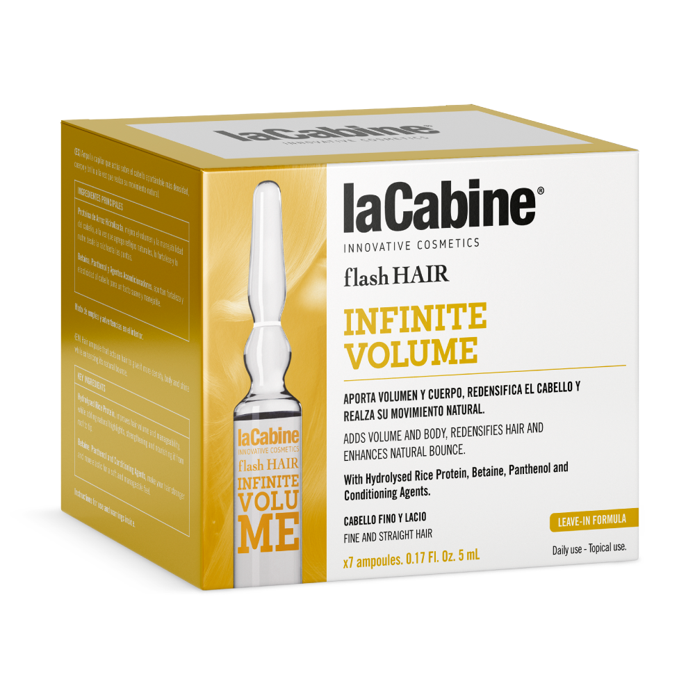 AMPOLLA FLASH CABELLO LA CABINE HAIR INFINITE VOLUME 5 ML X 7 UNI - 1