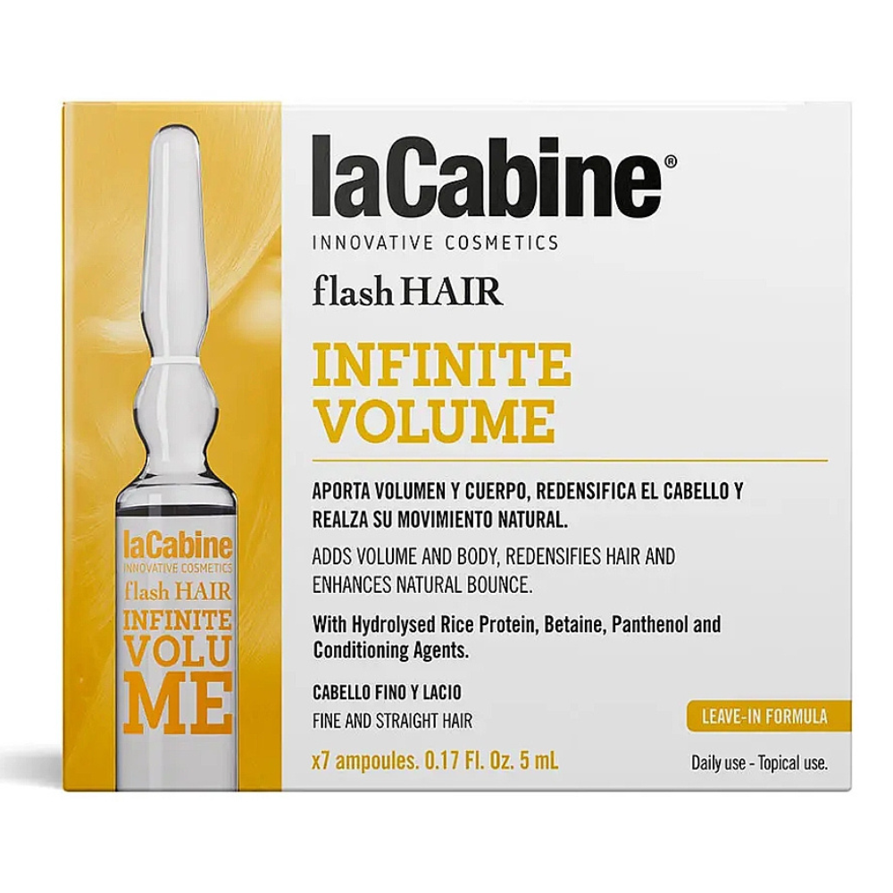 AMPOLLA FLASH CABELLO LA CABINE HAIR INFINITE VOLUME 5 ML X 7 UNI - 2