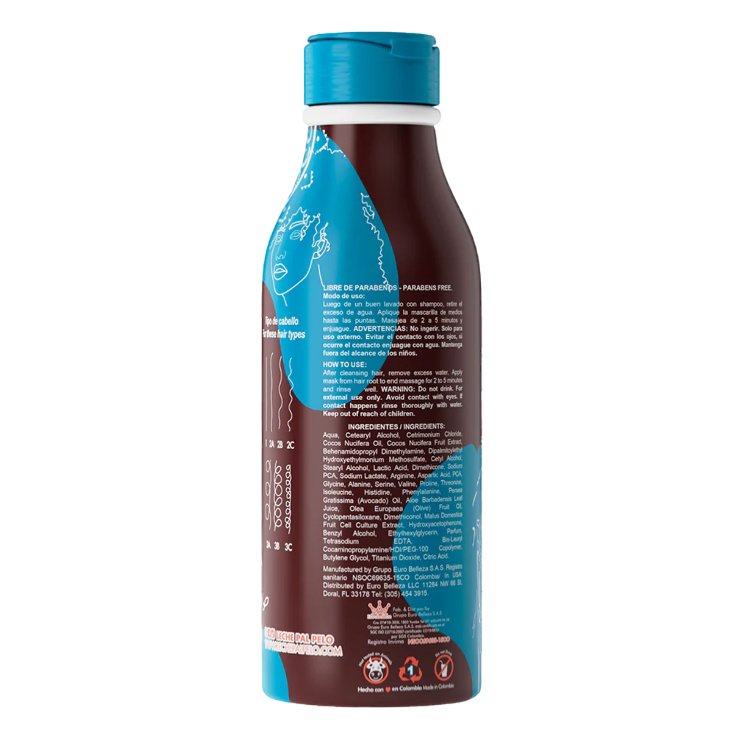 MASCARILLA CABELLO LECHE PAL PELO 440 ML NUTRITIVA - 3