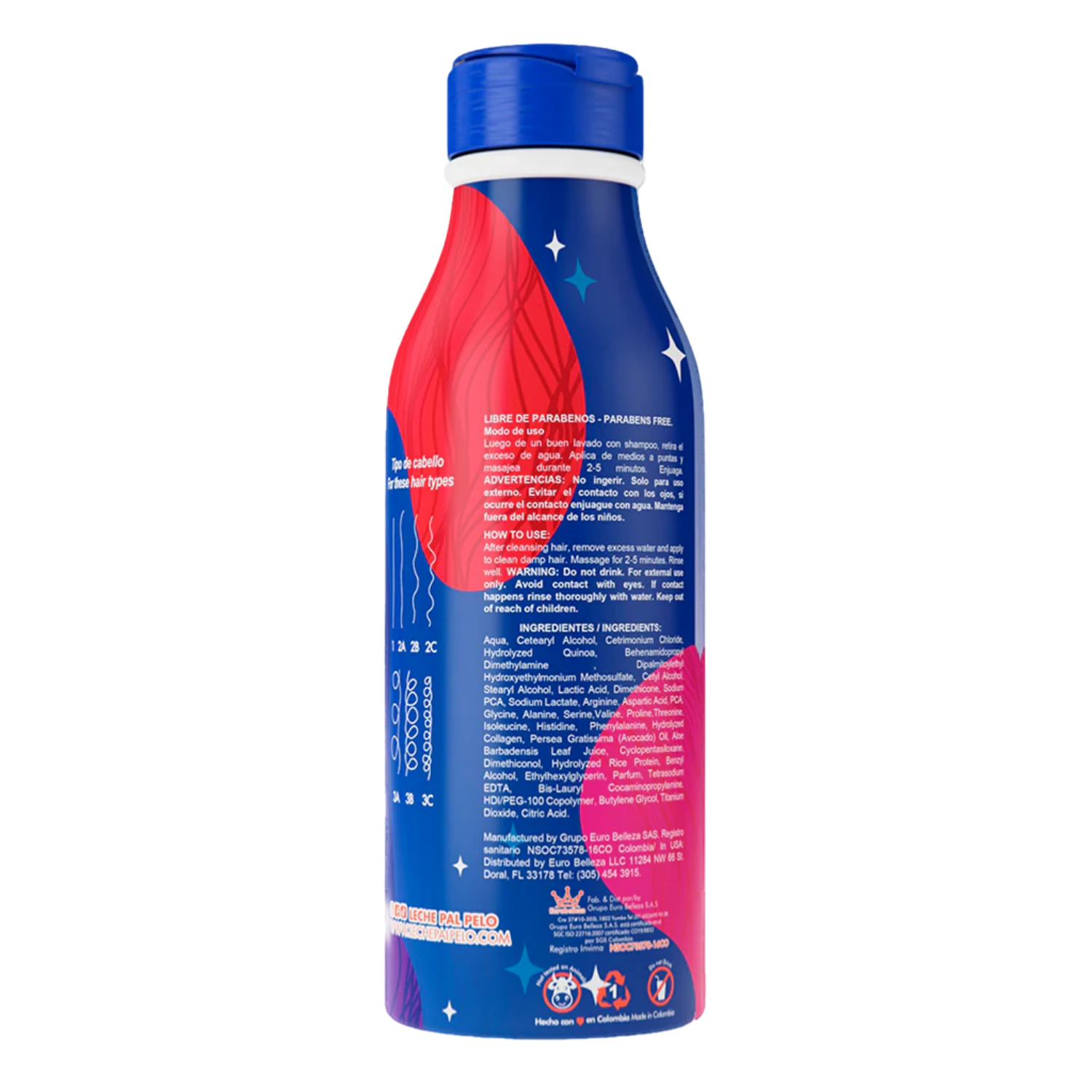 MASCARILLA CABELLO LECHE PAL PELO 440 ML HIDROSELLANTE - 3