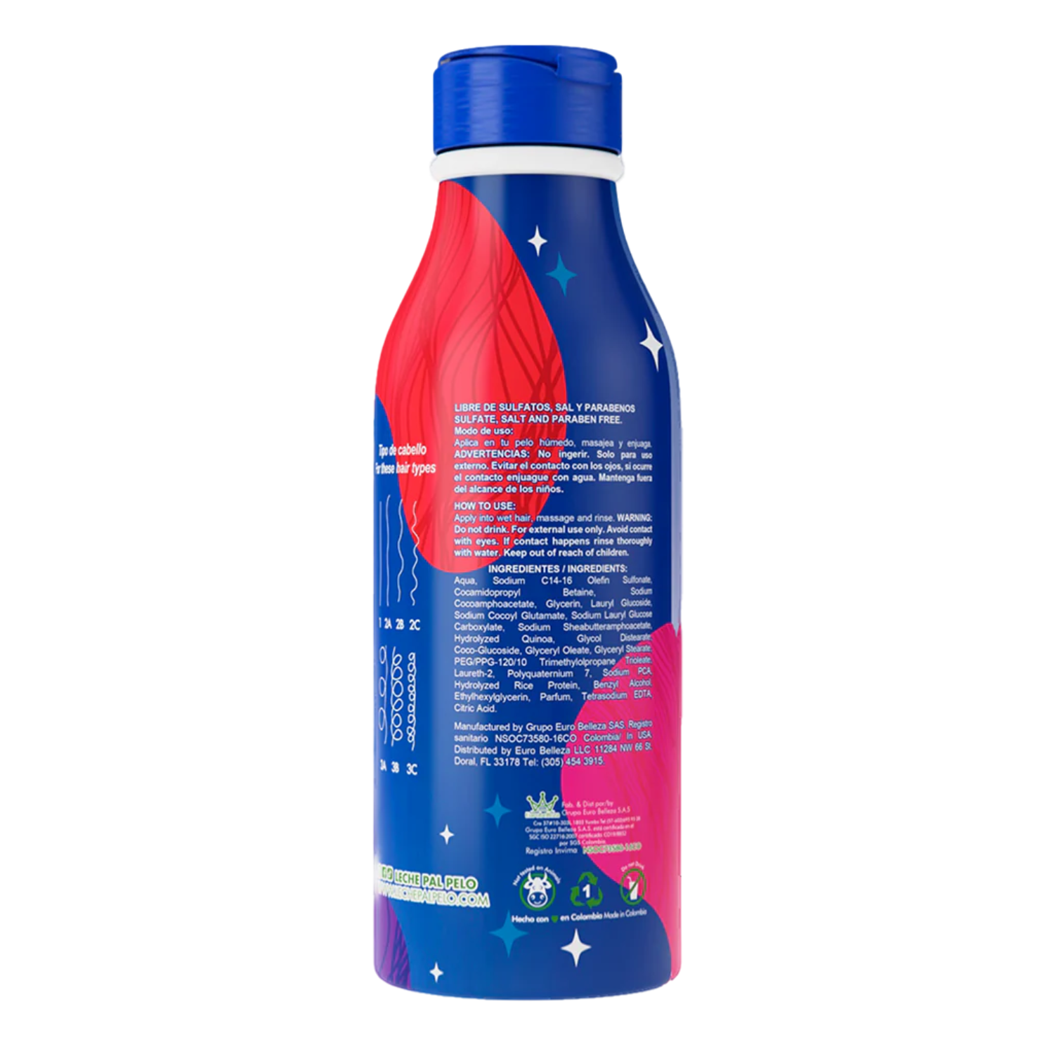 SHAMPOO CABELLO LECHE PAL PELO 440 ML PROTECCIÓN PLUS - 3