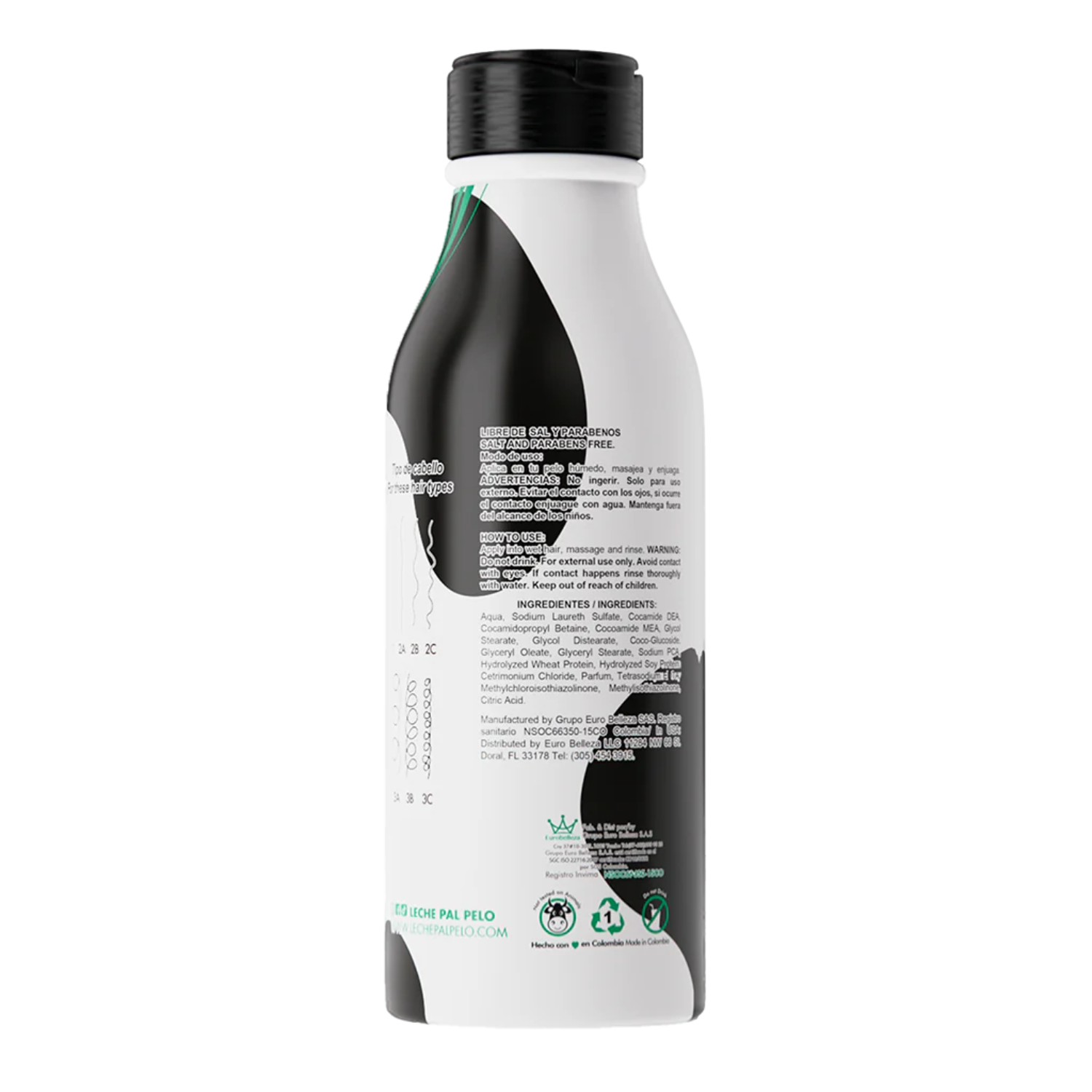 SHAMPOO CABELLO LECHE PAL PELO 440 ML TRATAMIENTO - 3