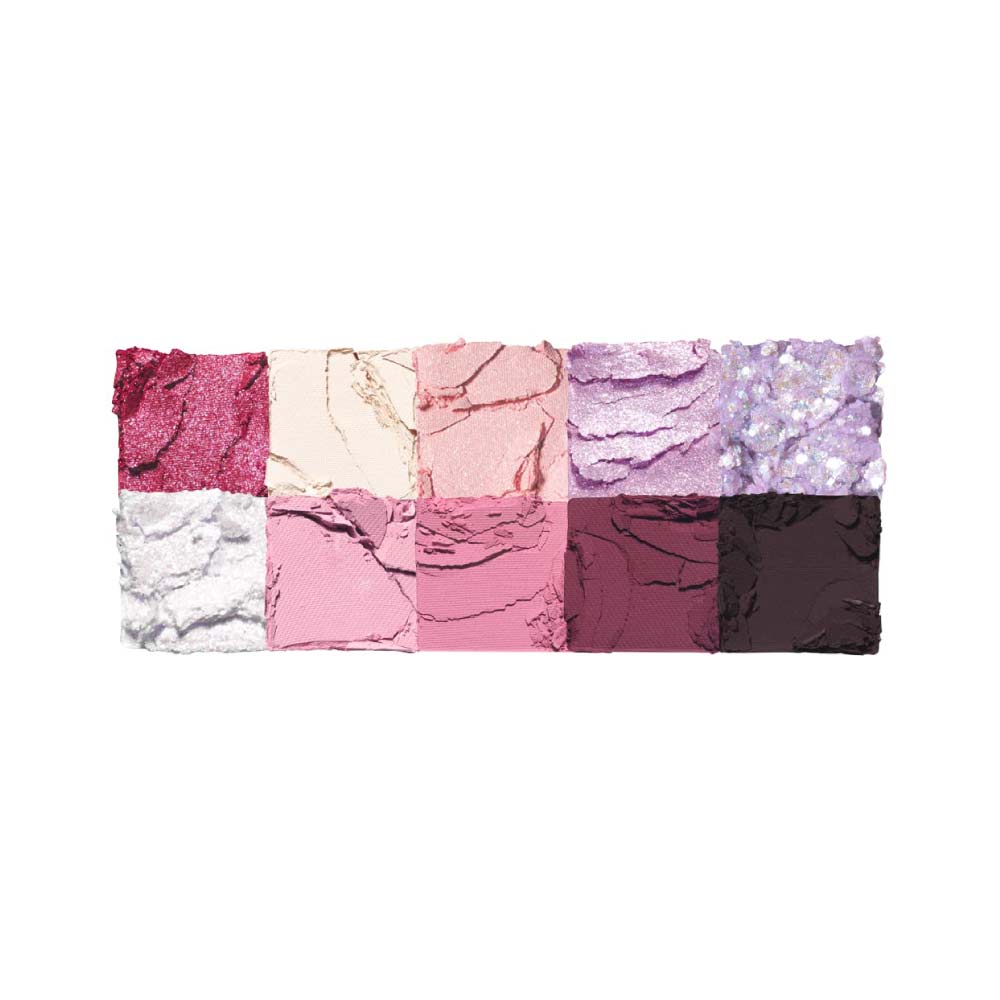 PALETA DE SOMBRAS COREANA CON 10 TONOS ROSA - 2