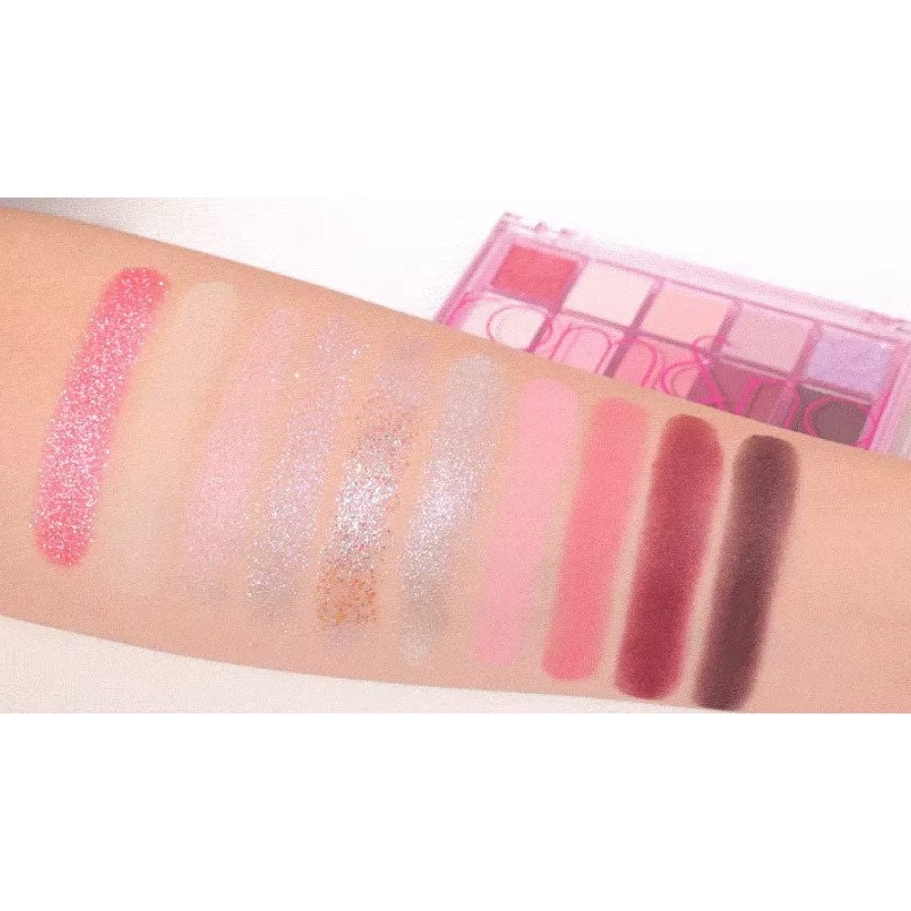PALETA DE SOMBRAS COREANA CON 10 TONOS ROSA - 4