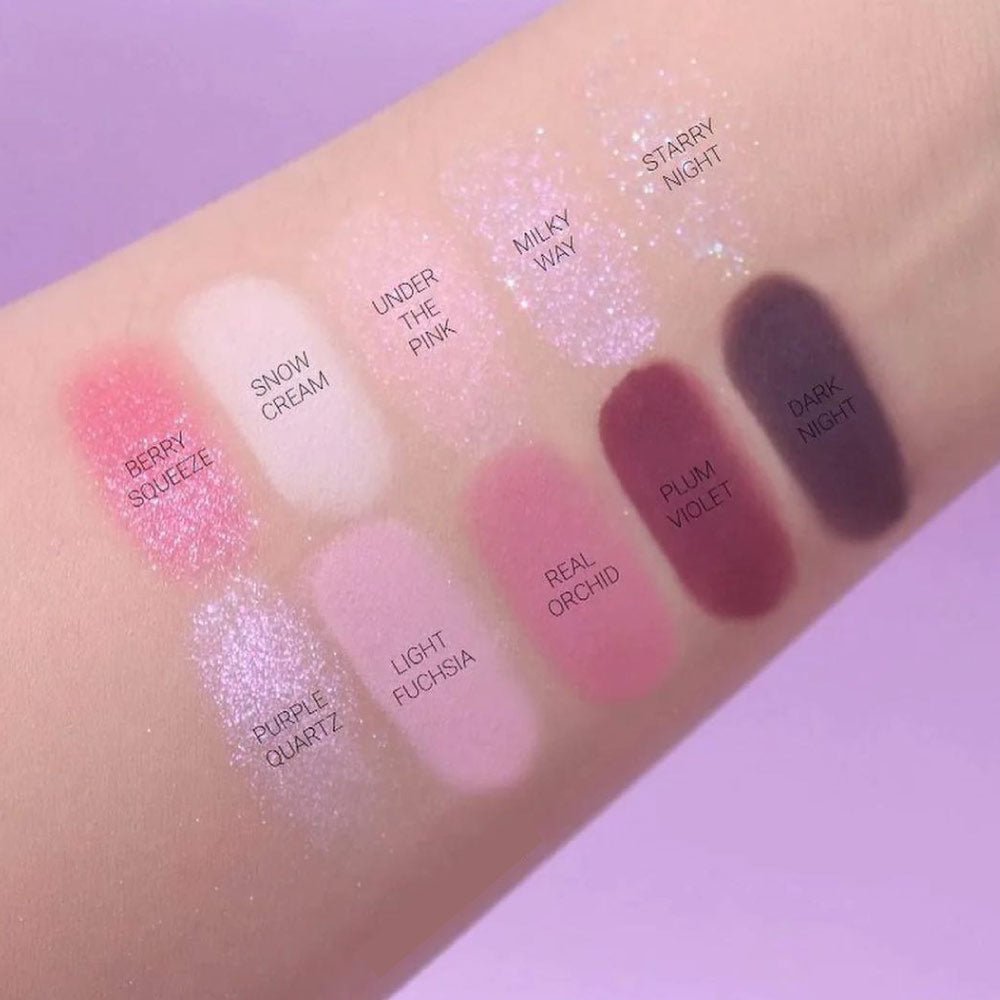 PALETA DE SOMBRAS COREANA CON 10 TONOS ROSA - 5